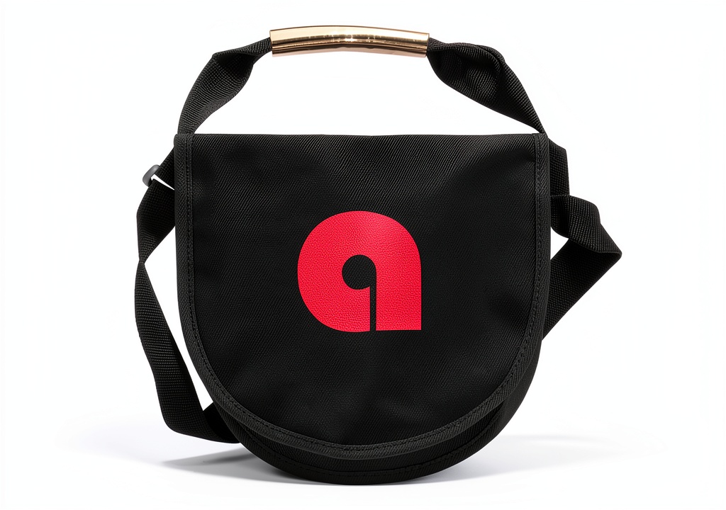 Amber Fight Gear Discus Bag being carried by an athlete on a track