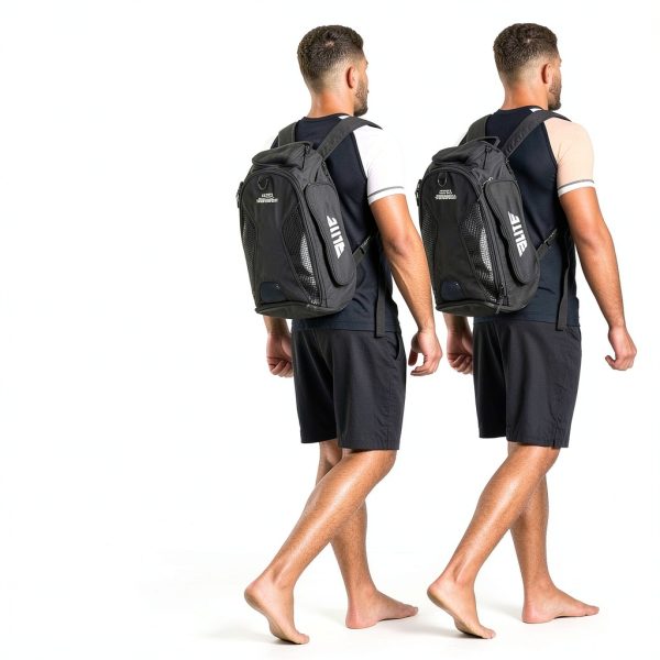 MMA Gym Duffel Bag Elite Sports PVC Coated Black-2