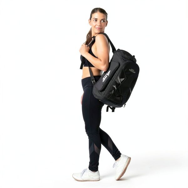 MMA Gym Duffel Bag Elite Sports PVC Coated Black-3